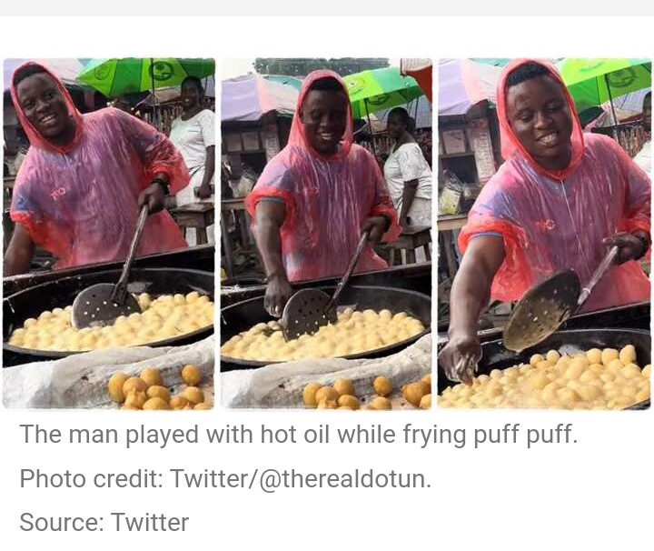 Puff Puff Seller Touches Boiling Vegetable Oil Like Cold Water, Video Goes Viral