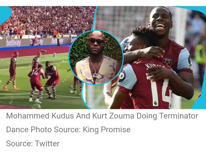 King Promise Reacts To Kurt Zouma And Mohammed Kudus Doing The Terminator Dance