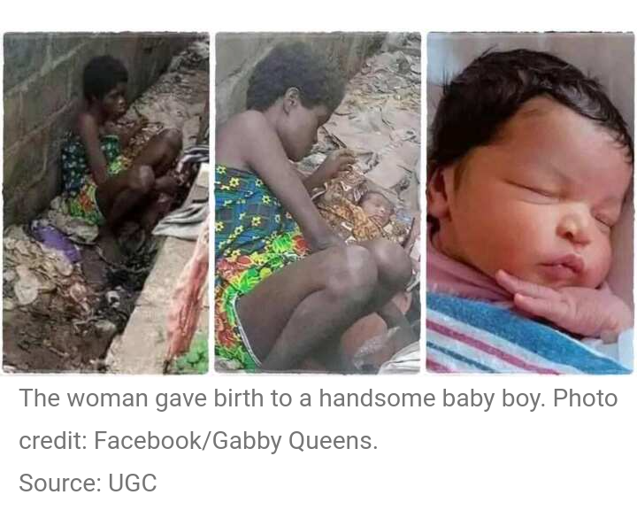 Mad Woman Gives Birth Handsome Baby Boy With Fair Skin, Photos Go Viral: "No Nurse, No Doctor"