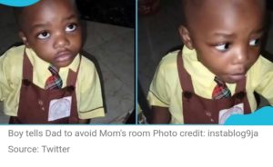 Boy Warns His Father To Stop Entering His Mother's Room in a Humorous Video, Stating "You Have Your Room."
